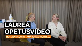 Hoitajan suorittama korvahuuhtelu - Opetusvideo