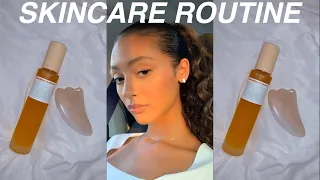 MY SKINCARE ROUTINE (oil cleansing + gua sha)