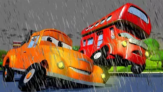 Денвер попал в шторм - Эвакуатор Том в Автомобильный Город  🚗 детский мультфильм