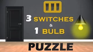 Can you solve the 3 Switches and 1 Bulb PUZZLE  || Lateral Thinking Question