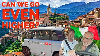 We try to reach Castel Vittorio 🇮🇹 in Citroen Ami + go swimming  in Nervia Stream.