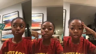 Skai Jackson | Instagram Live Stream | 18 October 2018