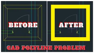 How to fix issue and problem in  POLYLINE THICKNESS in CAD