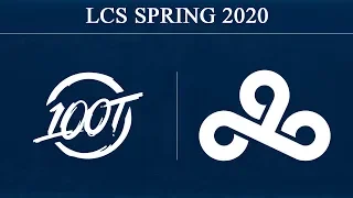 100T vs C9 | 100 Thieves vs Cloud9 | LCS Spring 2020 (2nd February 2020)