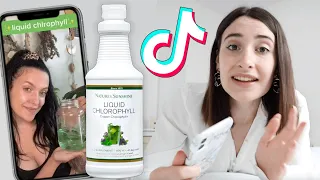 I tried TikTok's Liquid Chlorophyll for a week so you don't have to! *Science Explained*