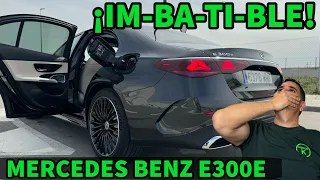 ¡IM-BA-TI-BLE! Mercedes Benz E300e PHEV AUTONOMÍA eléctrica y CONSUMO híbrido 120 km/h MOTORK