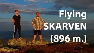 Flying Skarven, sweating - 896 metres