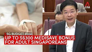 Budget 2024: Adult Singaporeans to get one-time MediSave Bonus of up to S$300