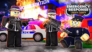 RIVER CITY MAFIA KIDNAP AND MURDER POLICE OFFICERS! - ERLC Roblox Liberty County