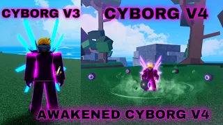 Getting Cyborg V4 with Full Upgrade ( Guild ) + Showcase In Blox Fruits