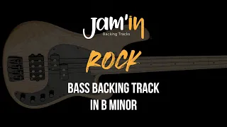 Rock Bass Backing Track in B Minor