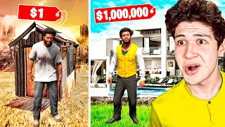 CASA de $1 vs MANSIÓN de $1,000,000 en GTA 5! 🏡💰 (Mods)