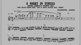 Arturo Sandoval - A Night in Tunisia Transcription