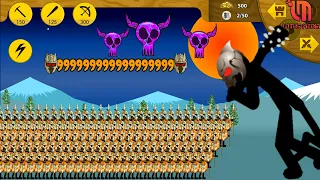 999999 Epic Savage Army Spearton Destroy The Great Final Boss | STICK WAR LEGACY