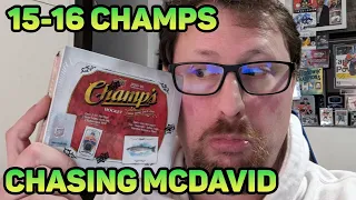 The "cheapest" way to chase McDavid rookies? 15/16 Upper Deck Champs Hockey Hobby Box break