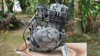 Suzuki Djebel 200 Motorcycle Engine full Restoration