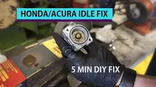 diy honda acura idle surge fix high idle (not idle controll valve)