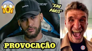 NEYMAR E THOMAS MULLER PROVOCA ANTES DO JOGO DE PSG X BAYERN DE MUNIQUE 😯