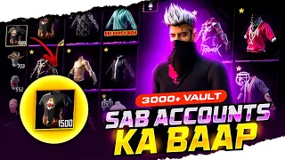 Free Fire Owner Account 🤑 Collection Revealed 😱 || The Most Rarest Account Ever || Jack Official PK