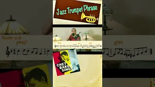 【Jazz Trumpet】 Phrase from ”"There Will Never be Another You" by Chet Baker