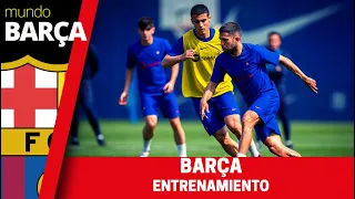 Entrenamiento del Barça: Los jugadores de Xavi se ejercitan tras el empate ante el Girona