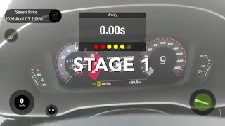Разгон 0-100 Audi Q3 Stock и Stage 1. До и после чип-тюнинга