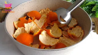 Don't throw away tangerine peels!! I don't shop in store anymore! Easy and delicious