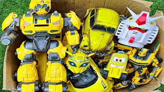 Yellow car is in the box - Bumblebee, Optimus Prime Transformers Movie, Autobots Full Mainan Robot!