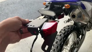 Yamaha wr250r tail tidy - Amazon LED light - installed