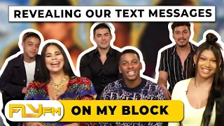 Revealing Text Messages with the On My Block cast! | Fly FM Interviews