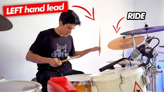 I tried LEFT-HANDED drumming and this happened!