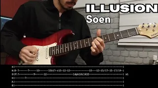 Soen-Illusion solo(guitar lesson with tab)