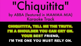 "Chiquitita" from Mamma Mia - Karaoke Track with Lyrics on Screen