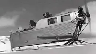Пассажирские аэросани АНТ-IV в кино (1936) / Tupolev ANT-IV passenger snowmobile in film (1936)