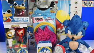 Sonic The Hedgehog Toys Collection Opening Review | Talking Sonic Egg Mobile Battle Set