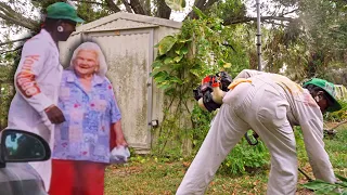 Elder Gets A UNEXPECTED Visit From Her GARDEN Angel! OVERGROWN Garden Transformation!