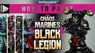 How To Paint Chaos Black Legion | Way of The Brush Warhammer 40,000 Tutorial