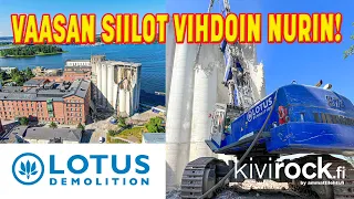 Lotus Demolition purkaa - Vaasan siilot viimein nurin!