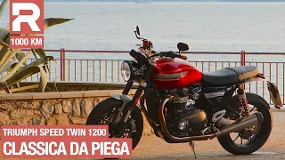 Triumph Speed Twin 1200 - prova - 1000 km con la moto classica sportiva