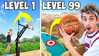 Epic Basketball Trickshots from Level 1 to 100! (ft. 2Hype)