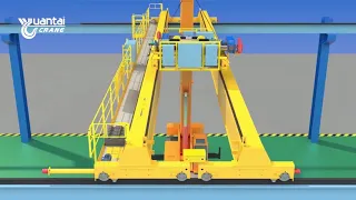 Double Girder Overhead Crane  Installation Procetures 3D Presentation - Overhead EOT Crane Assembly