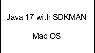 Устанавливаем Java 17 на Mac + SDKMAN