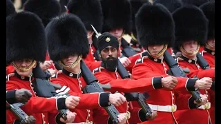 Pride of Sikh among bearskins on parade