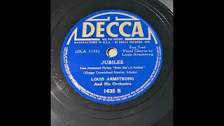 Louis Armstrong & His Orchestra - Jubilee