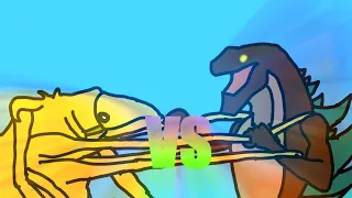 Zilla Junior vs Crustaceous Rex - Stick nodes animation (full video)