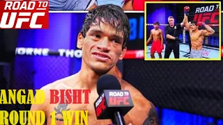 Angad Bisht wins his Road to UFC fight in China @AngadBishtMMA #angadbisht #mutantmma #xpressmma