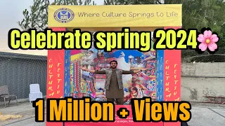 Celebrating Spring festival 2024🌸| sub ny bohat enjoy kia | Numl #spring #festival #khizi #vloger
