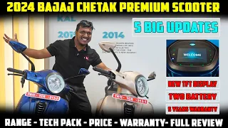 2024 Bajaj Chetak Electric Scooter Tamil Review || 5 Big Updates || Premium Scooter || Rider Machine