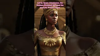 Led by Queen Amanirenas, the Nubians (Kushites) defeated the powerful Romans in war #africa #fact