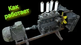 Compressor of the internal combustion engine (ICE) - start under pressure